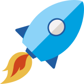 Illustration of rocket ship