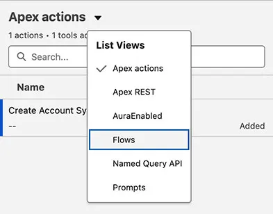 Screenshot showing custom tool type selection
