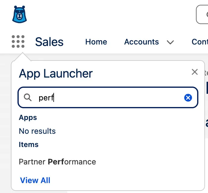 Screenshot of the dashboard without data